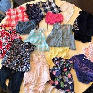 Baby girl - 3 month summer wardrobe (14 outfits)